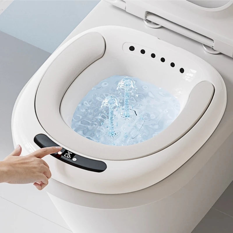 ‌Electric Hands-Free Bidet System,Antibacterial Detachable Basin Kit,ClinicalGrade Sitz Bath,Postpartum Herbal Steaming Solution