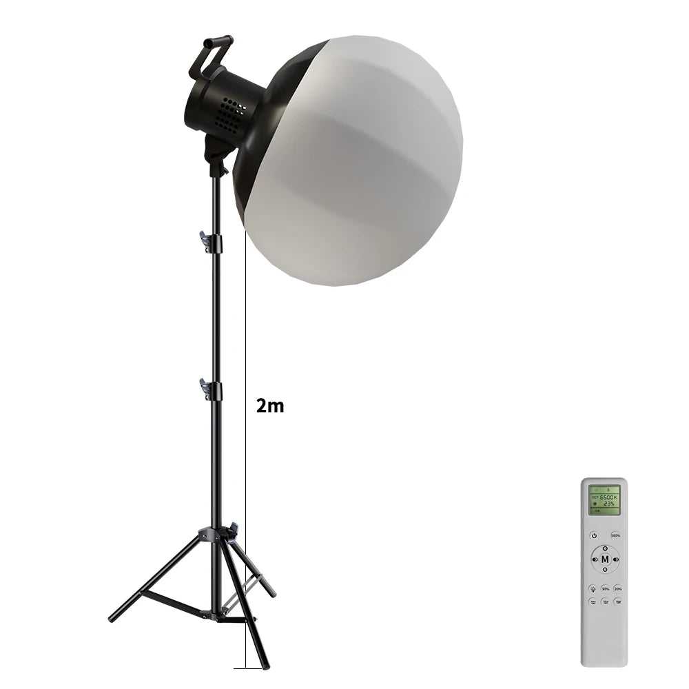 SH Bowens 135W Photography COB Video Light  Dimmable 3000-6500K For Softbox Lighting Portrait Flash Studio Video Live Streaming
