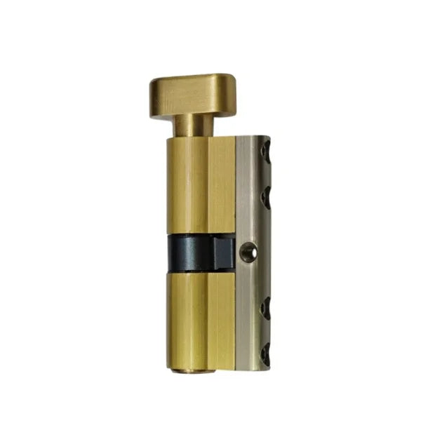 Super D-grade 8-track Single Opening with Knob Anti-theft Cylinder,Universal Lock Core for Iron and Wooden Doors,8 Keys Cilindro