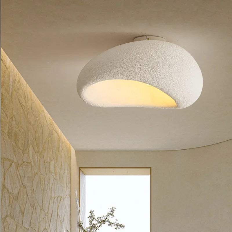 Japanese Resin Ceiling Lamp With E27 Light Bulb Led DownLight for Bedroom Living Dining Room