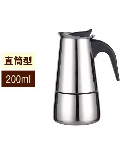 KNCOKAR 1/2/3/6/9/12/14cup Stovetop Moka Coffee Maker Italian Top Moka Espresso Cafetera Expresso Percolator Cafe Coffee Pot