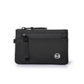 RFID Blocking Mini Travel Wallet Anti‑Scan Card Pouch with Keychain, Portable Coin Purse for Travel Daily Use Slim Light