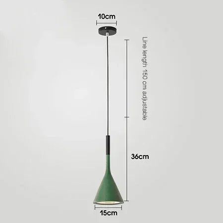 Nordic Personalized Colored LED Small Chandelier Bedroom Restaurant Kitchen Dining Desk Pendant Lamp Art Lighting Decor Fixture