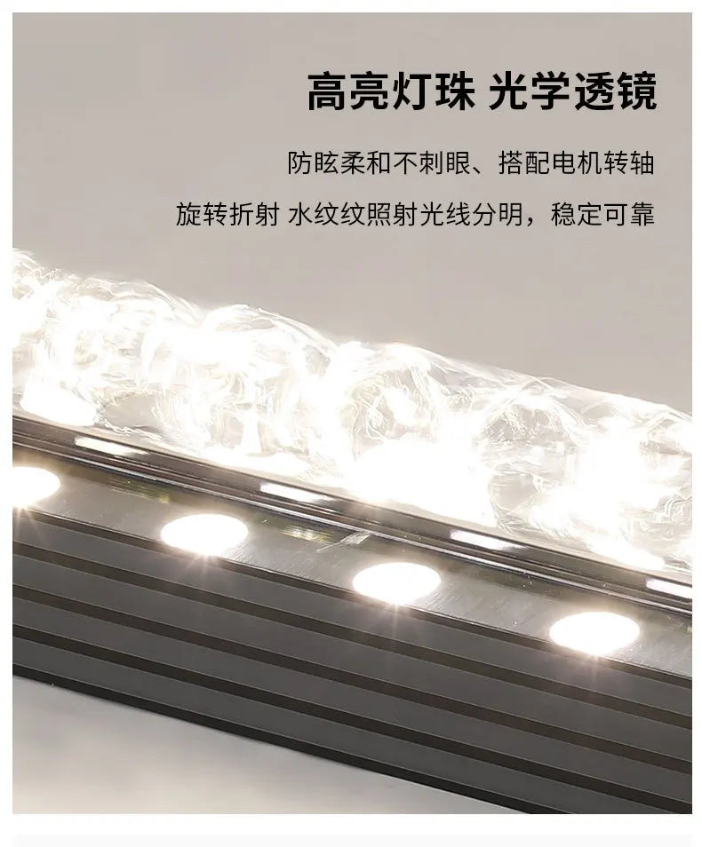 3D Dynamic Water Ripple Light Wall Washing Atmosphere Water Pattern Light Living Room Commercial KTV Background Decoration