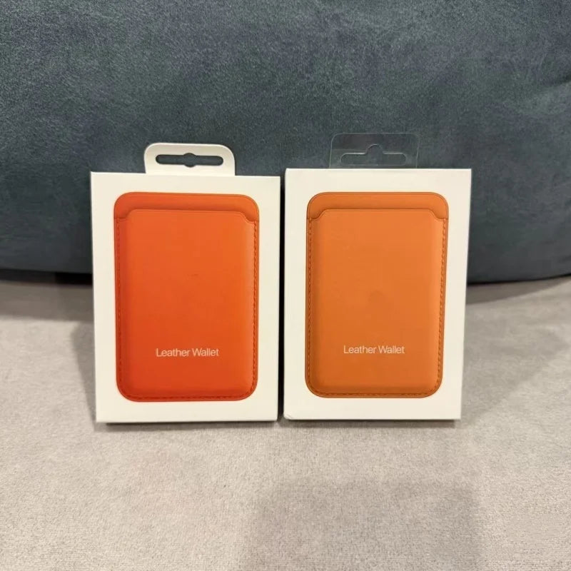 Women Man Leather Soft Card Wallet Phone Card Holder for MagSafe Magnetic Case Suitable for All iPhone Cases Card Phone Back Bag