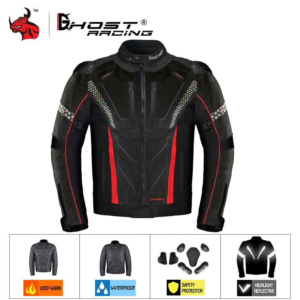 New Motorcycle Jacket Pants Suit Protective Gear Motorbike Riding Jacket Waterproof Windproof Motorcycle Pants Suit