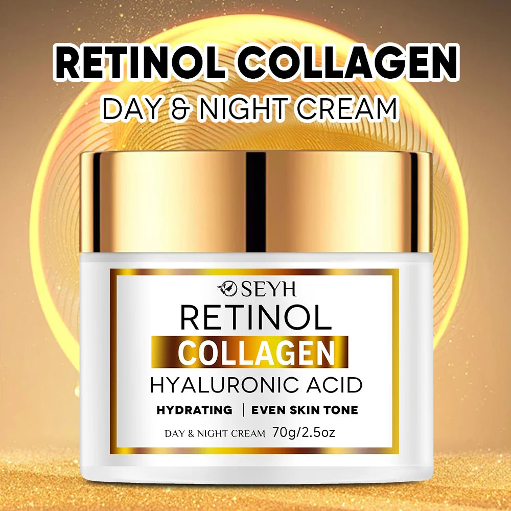 SEYH Collagen Moisturizing Face Cream Lifting & Tightening Skin Brightening Uniform Skin Tone Hyaluronic Acid Niacinamide Vitami