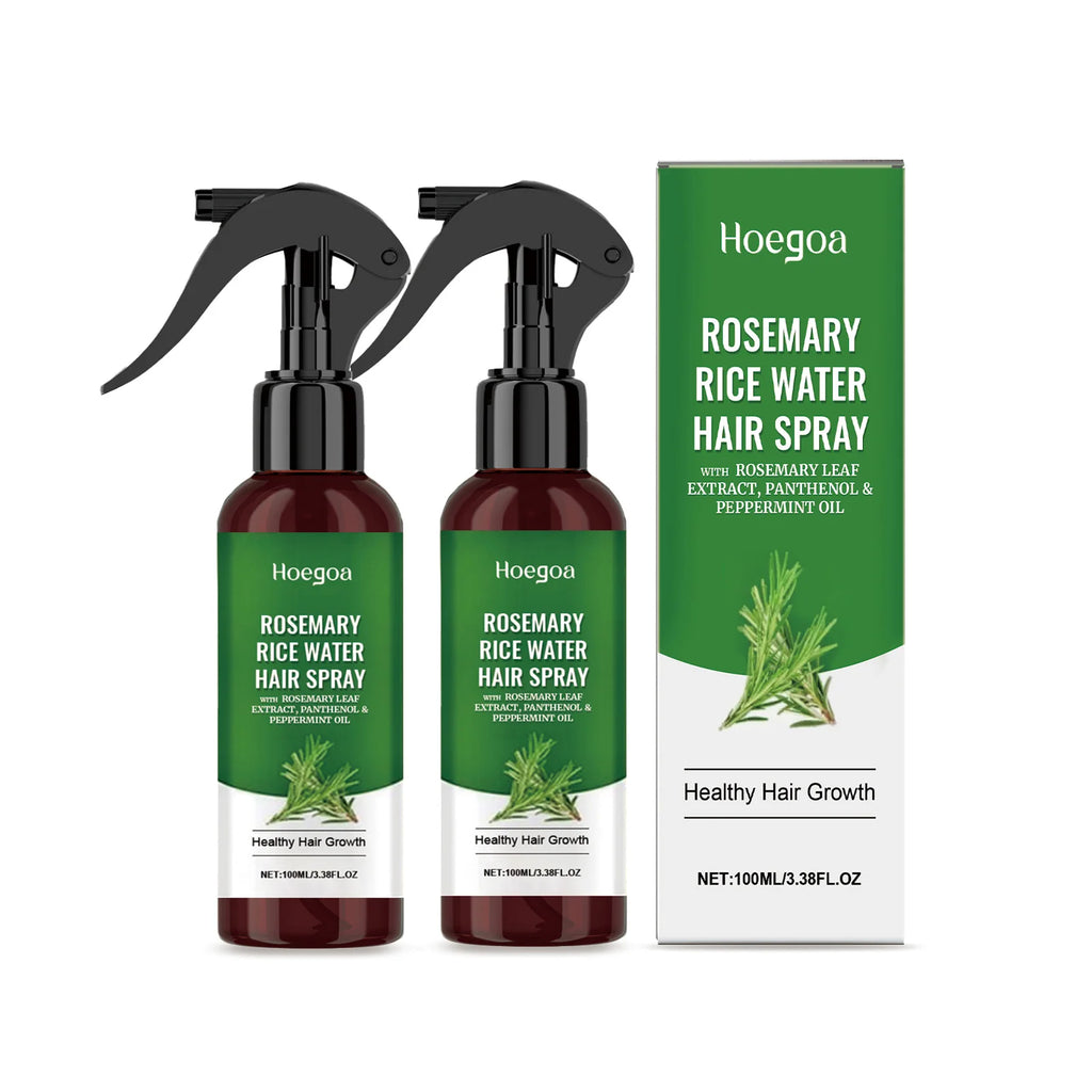 Rosemary Rice Water Hair Spray with Rosemary Extract Promotes Healthy Hair Growth Reduces Loss Nourishes Scalp Daily Care