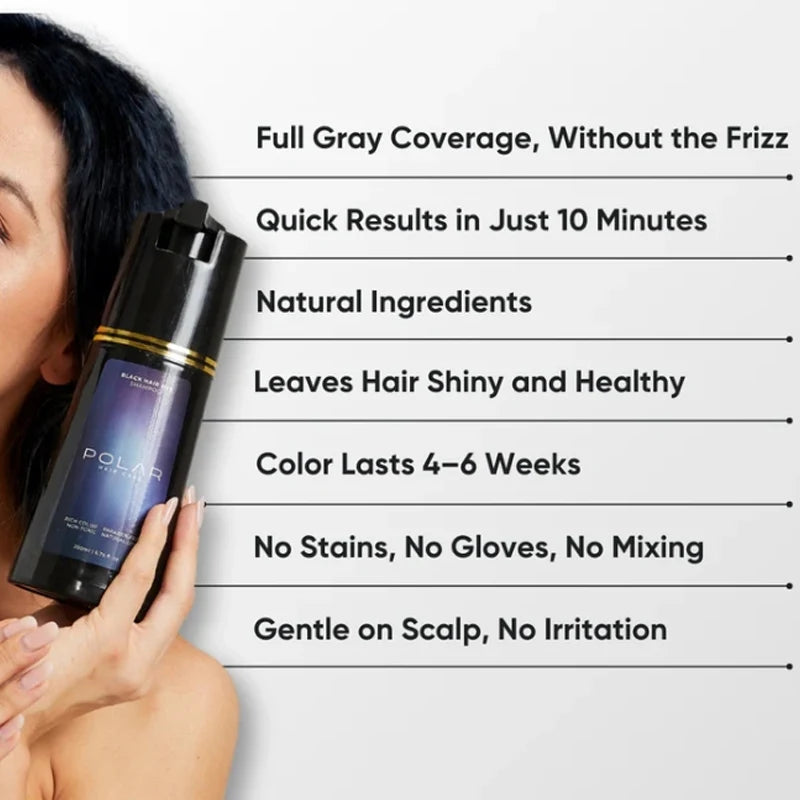 Easy To Operate Fast Hair Dye Shampoo Quick Color Change Hair Dye Products Natural Plant Gray Hair Covering Hair Care Products