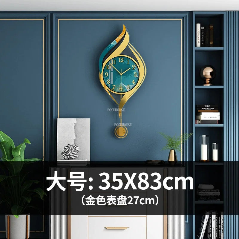 Creative Light Luxury Metal Wall Clocks Living Room Wall Clock Minimalist Modern High-end Wall Watch Nordic New Home Decoration