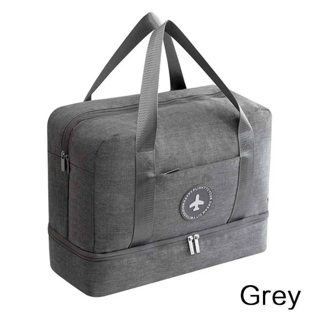 KISMIS Travel Storage Bag Dry and Wet Separation Bag Portable Beach Bag Swimming Fitness Bag Storage Bag
