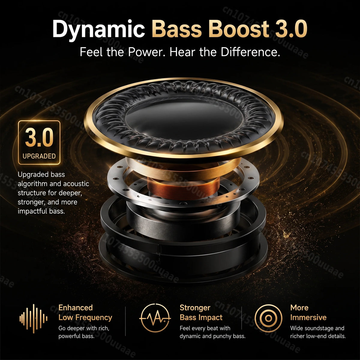 Monster A03 ANC Earbuds Bluetooth 6.0 Active Noise Cancelling Headphones Powerful Deep Bass Sport TWS Wireless Earphone with Mic