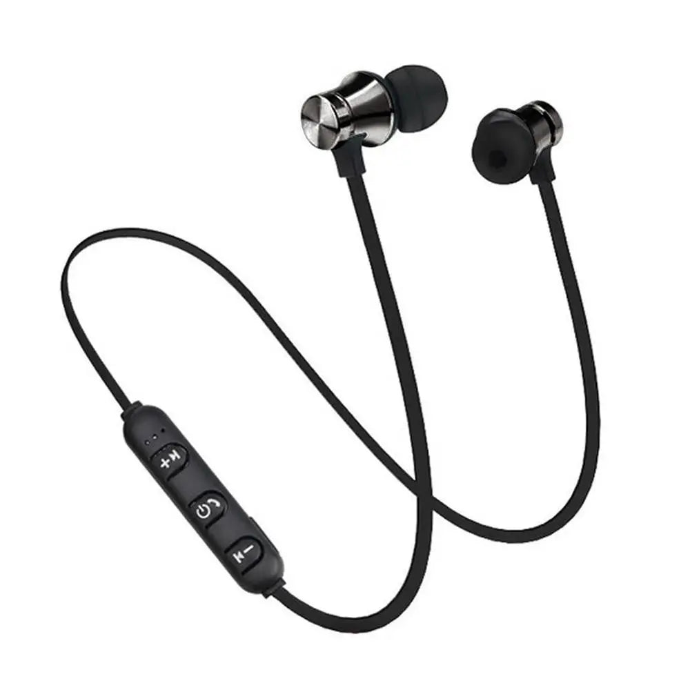 Magnetic Wireless Bluetooth Stereo Music Earphone In-Ear Headset Sport Earbud Earpiece With Microphone For iPhone Xiaomi Huawei