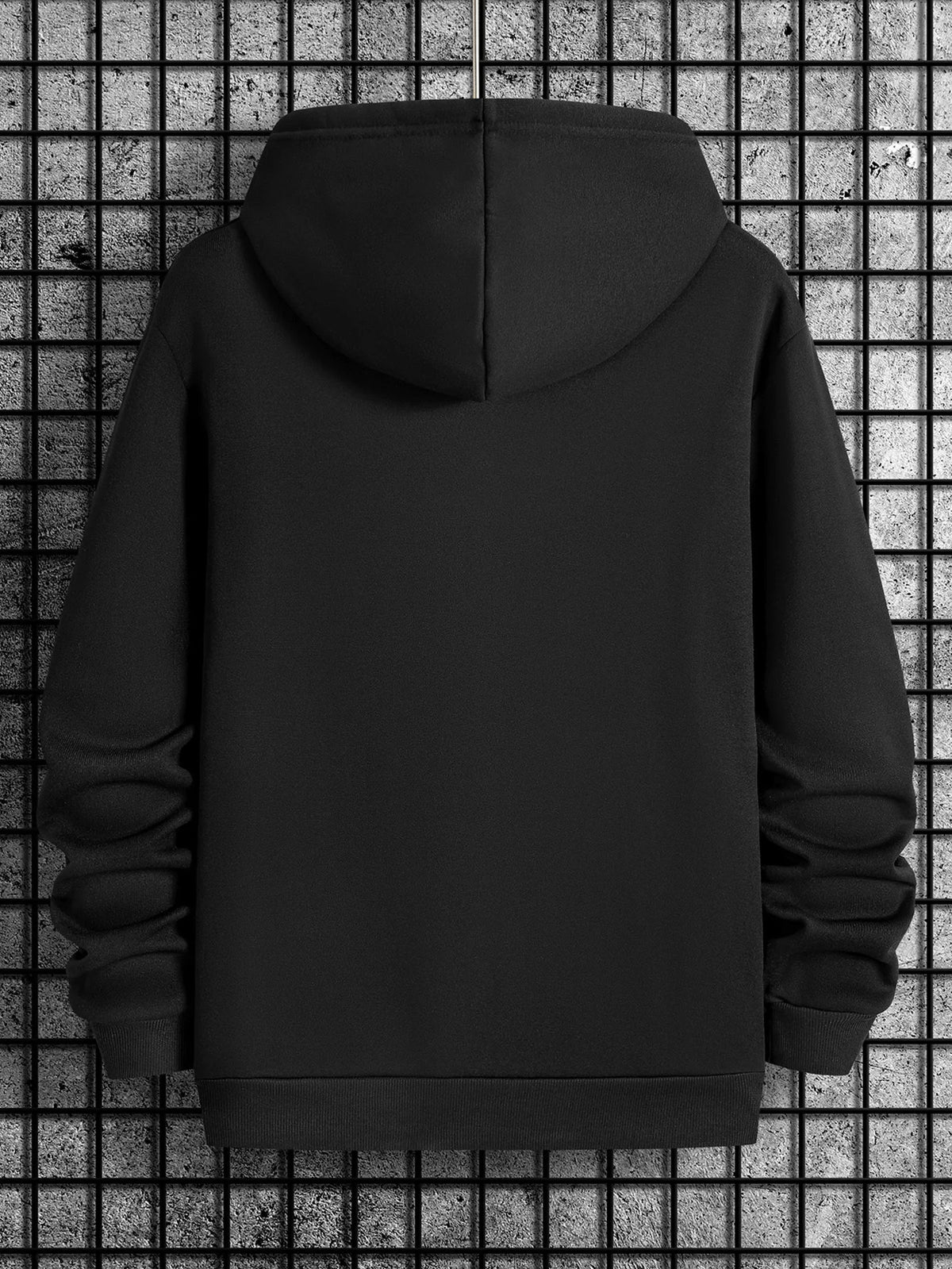 Men's New York Printed Casual Sweater Fashion Drawstring Hoodie Autumn and Winter Top Comfortable Versatile Long Sleeve Hooded Sweater (Niuwang Selection}