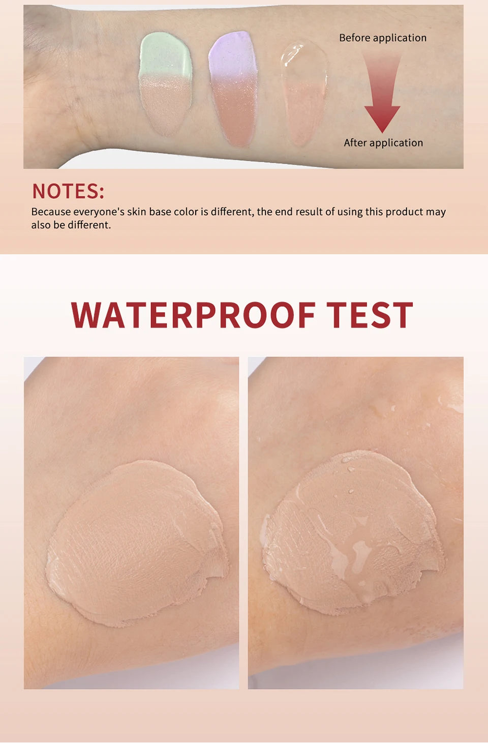 CC Cream Centella High Coverage Foundation Foundation Cream for Face Base Makeup Color Changing Liquid Foundation Korean Makeup