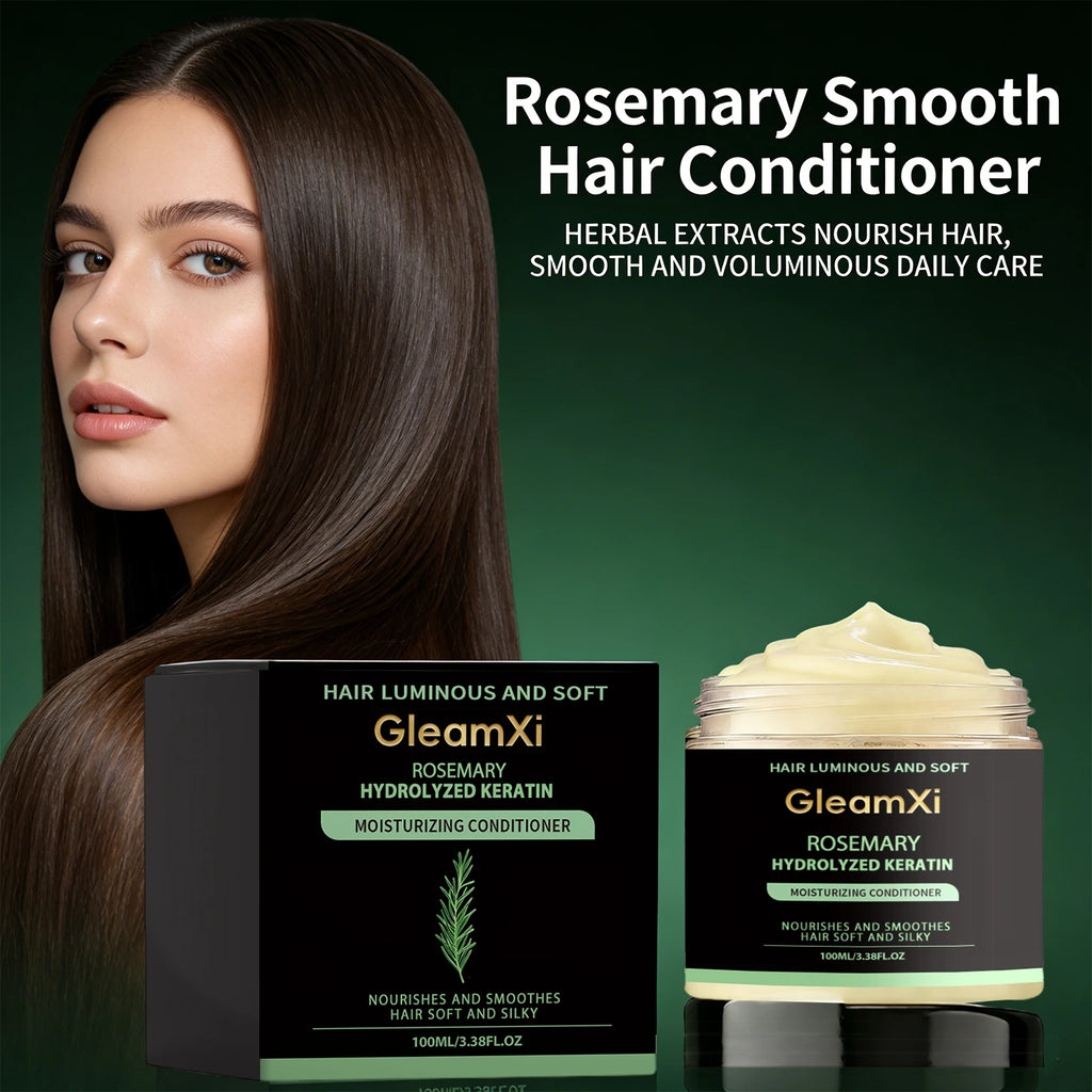 Rosemary Hair Conditioner Smooth Hair Improve Dryness Repair Damaged Frizzy Hair Reduce Hair Splitting Strengthen Hair Care