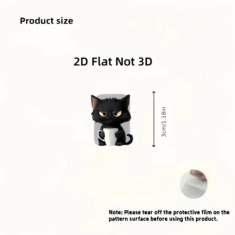 2Pcs 2D Cat Pattern Cable Protector, Anti-Scratch Plastic Cord Sleeve for Type-C Charger Cable, Cute & Durable Design