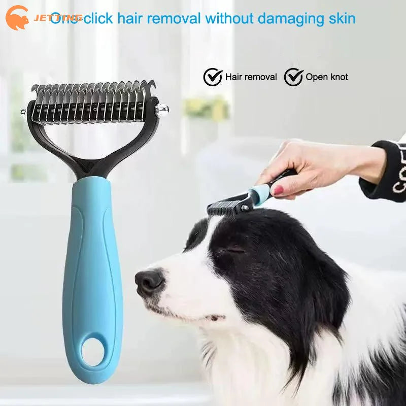 Double-Sided Dog and Cat Grooming Brush