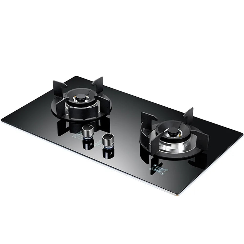 Tming Double Stove Cooktop Household Embedded Gas stove Built-in Liquefied Gas Stove Kitchen Cooking Machine