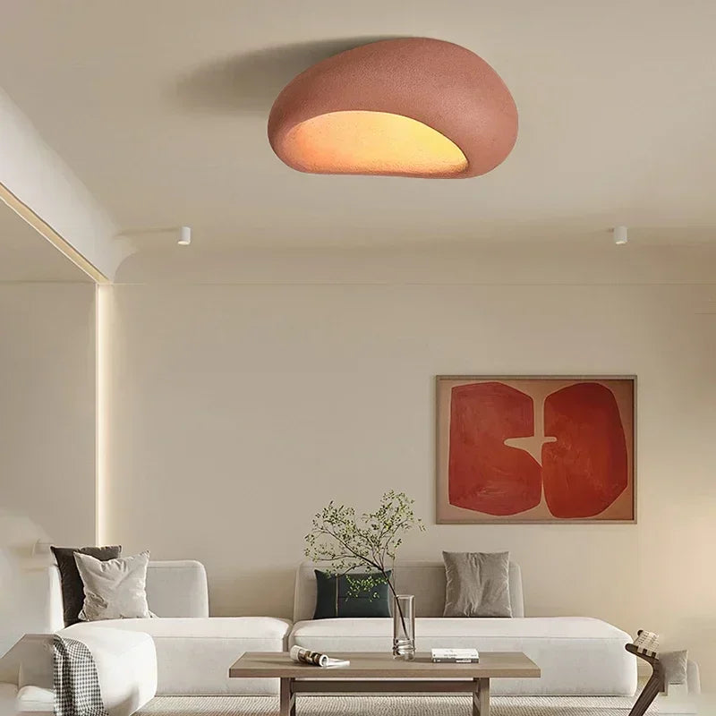Japanese Resin Ceiling Lamp With E27 Light Bulb Led DownLight for Bedroom Living Dining Room