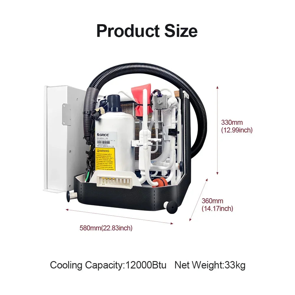 2024 Self-contained Boat Air Conditioning 24000Btu Water Cooled Gree Marine Air Conditioner System for Boat Yacht