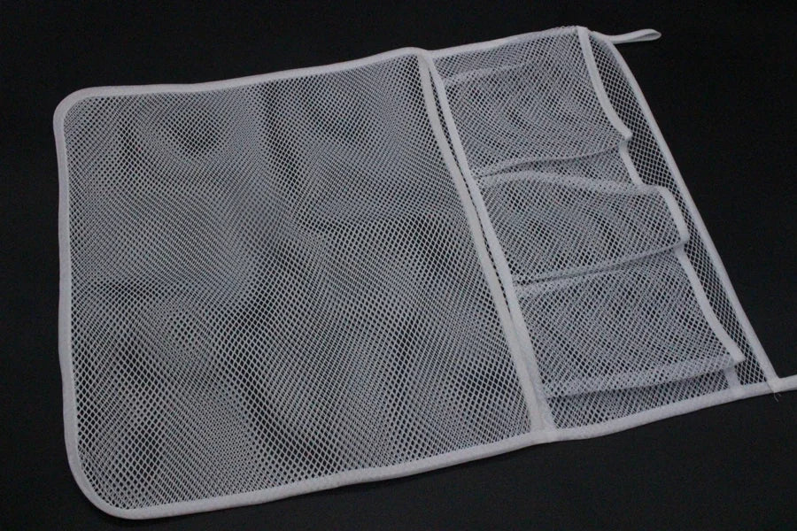 Baby Shower Bath Toys White Baby Kids Toy Storage Mesh with Strong Suction Cups Toy Bag Net Bathroom Organizer for Kids Toddlers