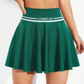 Women's Seamless Knit Tennis To Badminton Skirt Short Fitness Yoga Dress Court Mini Sports Skirt Sports Wear for Gym Summer