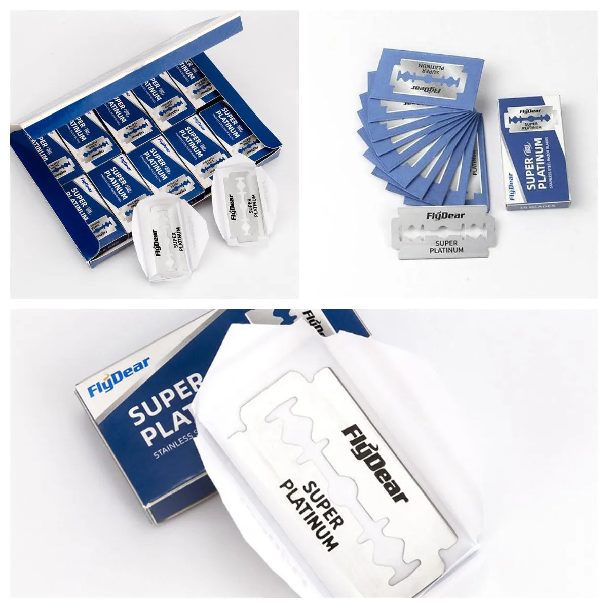 30/50/100pcs Men's Razor Double Edge Razor Blades Shaving Manual Safety Shaving Blades Shaving Tool