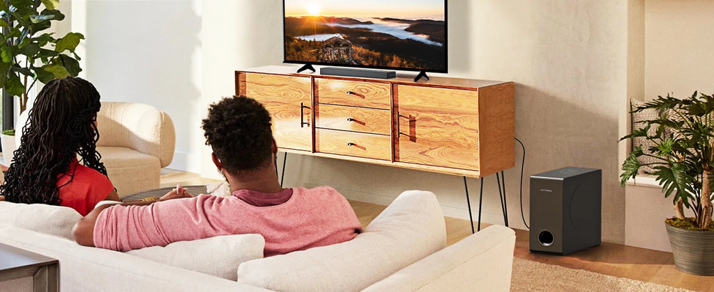 ULTIMEA Nova S40 160W 2.1ch Soundbar for TV with Wired Subwoofer, BassMX, HDMI ARC, Home Theater Sound System Bluetooth Speakers