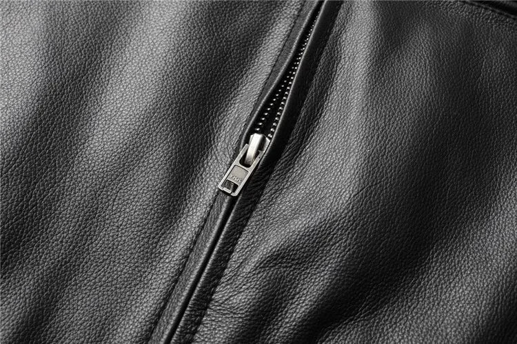 LNY Shop Best.Motor Biker real leather jacket,quality Classic rider leather clothes,man Protectable thick cowhide coat.