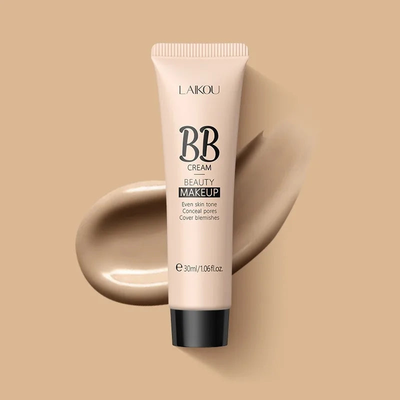 BB Cream Base Makeup Long Lasting Waterproof Brighten Skin Tone Cover Blemishes Concealer Liquid Face Foundation Cosmetics 30ml