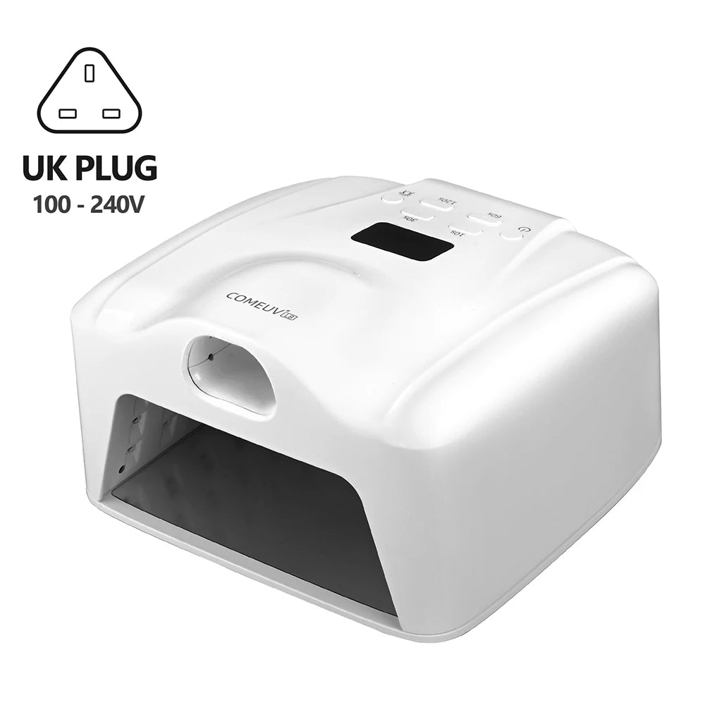 UV LED Gel Nail Curing Lamp with Auto Sensor – EU, UK & AU Plug Options