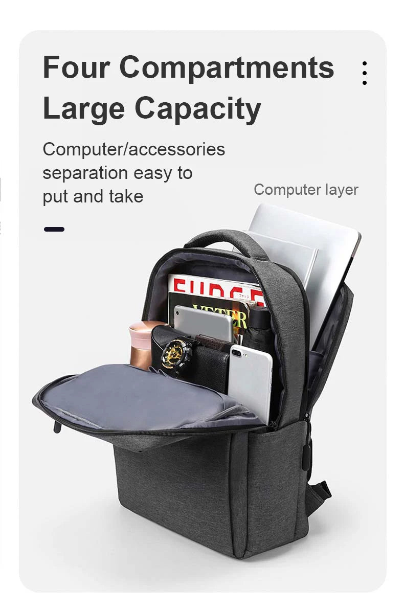 Laptop Backpack 17.3 inch Large Capacity Travelling Backpacks Waterproof Laptop Bag 15.6 17.3 Multi-pockets Men's Backpack