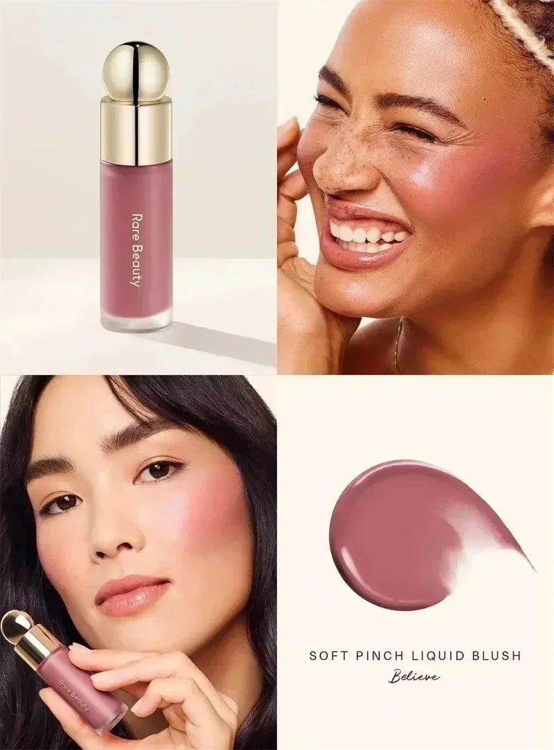 Rare Beauty Multicolored Lipstick Liquid Blush Smoothly Long Lasting Plump Makeup Hope Love Virtue Happy Wonder Worth Cosmetic