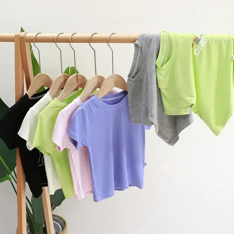 Kids’ Short-Sleeve Cotton-Blend T-Shirt