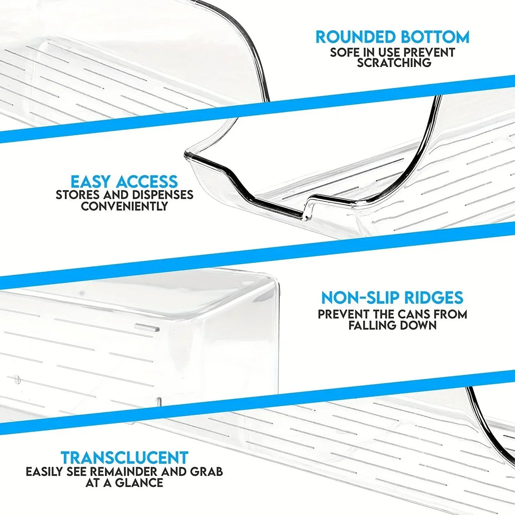 Refrigerator Organizer Bins Soda Cans Dispenser Bins Can Dispensers  Auto Rolling Dispenser Fridge Organizer Pantry Organizer