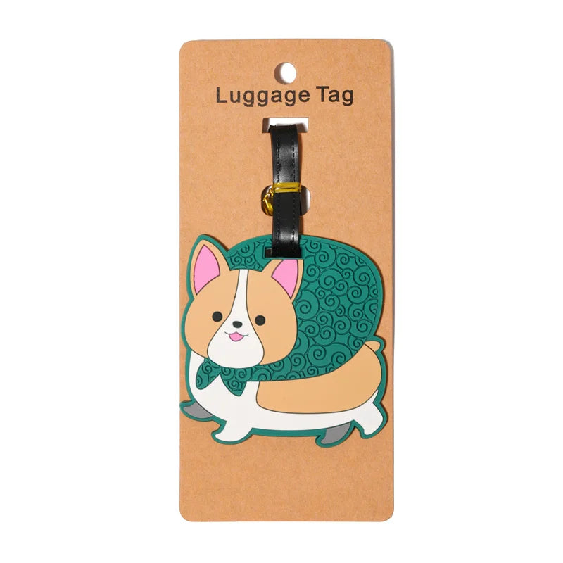 Macaron Colored Cat Paw Luggage Tag Check-in Anti Loss Ornament, Containing Various Types of Luggage Tags