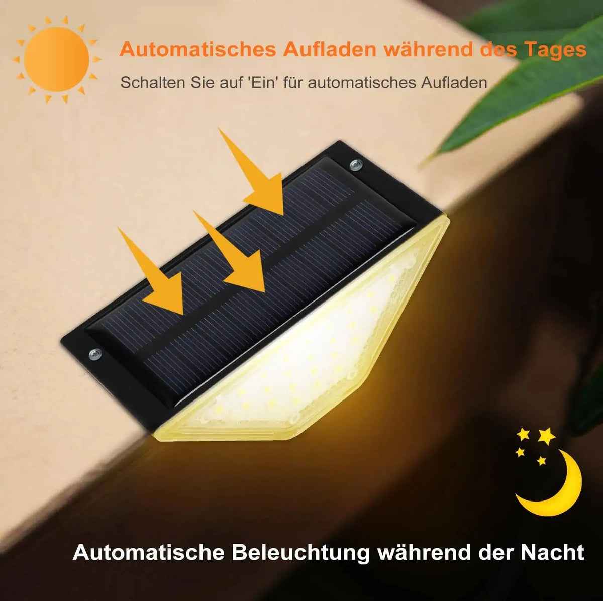 1-8PCS Solar Lights for Outdoors Stair Lamps Warm White LED Step Light, IP65 Waterproof Steps, Garden, Walkway, Stairs Path