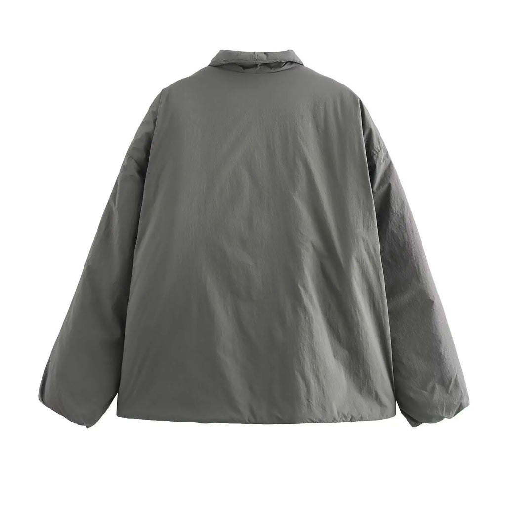 Fashion Lace Up Padded Cotton Jacket Women 2025 Winter Casual Loose Parkas Coat Vintage Outwear Female Warm Quilted Outerwears