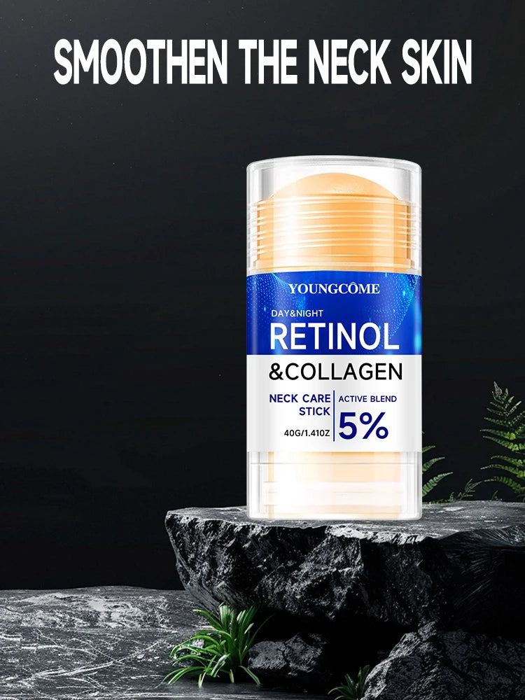 Retinol & Collagen Neck Cream Stick Eliminate Neck Fine Lines Deeply Hydrate Firming Tightening Nourishing Care Cream Stick