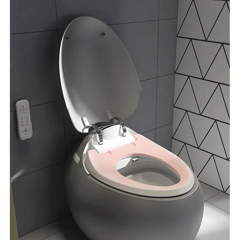 Intelligent One-Piece Egg Shape Automatic Round Smart Ceramic Toilet Bowl New Design Bathroom Sanitary Ware Set Luxury Toilet