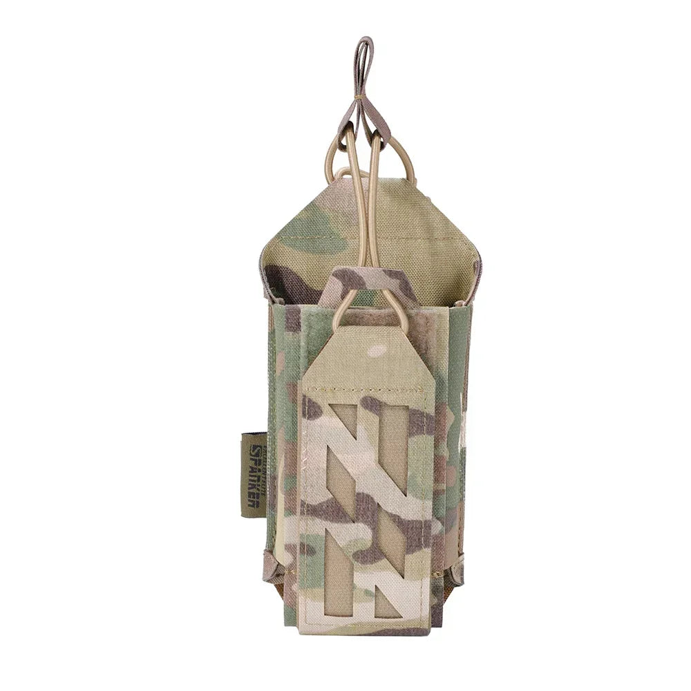 500D Tactical Walkie Talkie Pouch Nylon Molle Radio Pouch Portable Outdoor Hunting Sports Phone Holder Interphone Holster