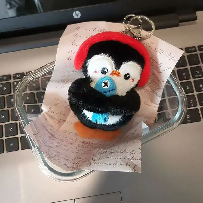 Squeaky Penguin Backpack Hanging Keychains Plush Dolls Ideal for Girls and Couples to Decorate School Bags and Backpacks