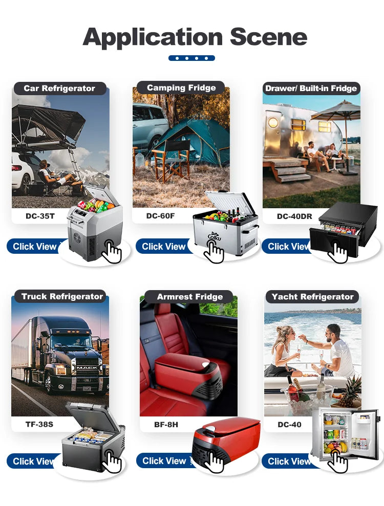 23L Marine Fridge Built In Refrigerator 12 Volt 24 Volt Car Auto Drawer Freezer For Outdoor