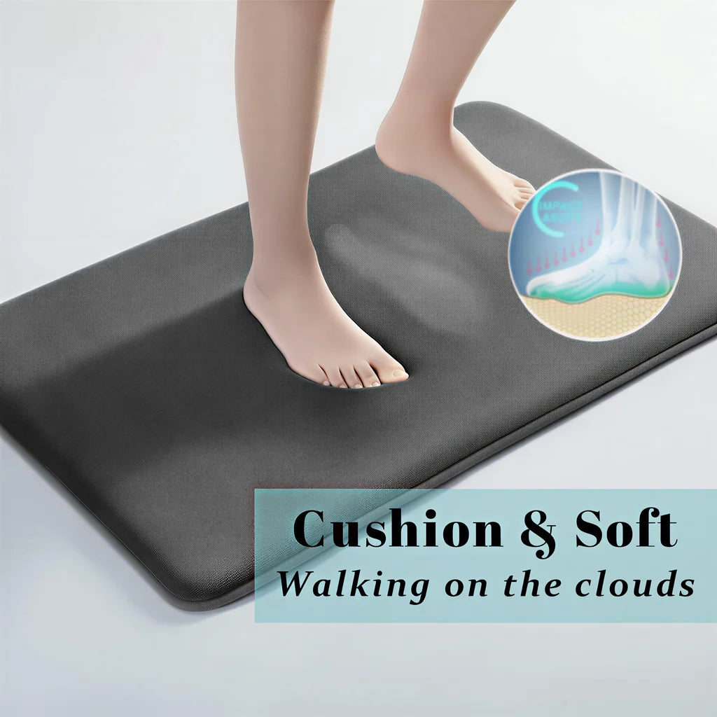 VIKAMA Super absorbent floor mat, super absorbent bath mat, super anti slip coral velvet bathroom floor mat, door mat