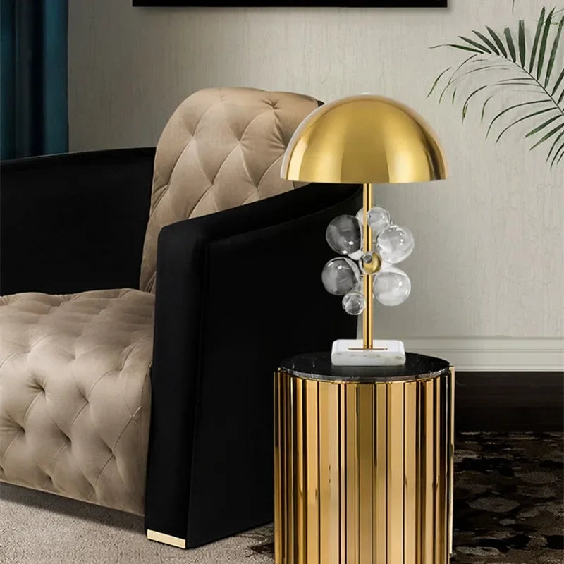 Nordic Creative LED Floor Lamp Colored Glass Ball Italian Designer Mushroom Lamp Living Room decoration Bedroom Reading Light