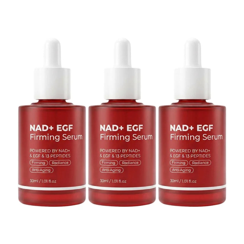 NAD+ EGF Firming Serum Anti Aging Serum 13 Peptides Reduce Fine Lines Improve Sagging Dull Skin Brightening Facial Essence