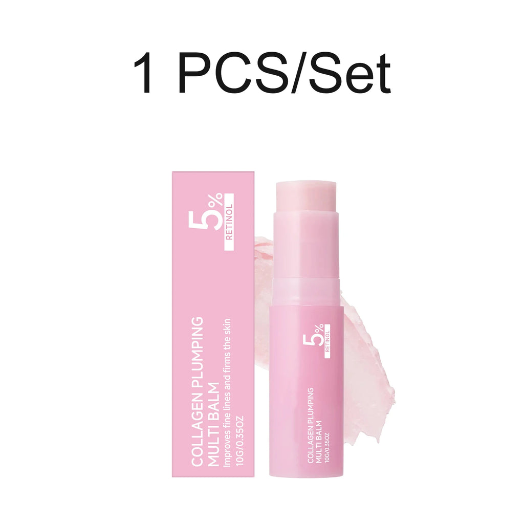 PDRN Pink Collagen Multi Balm Stick 5% Volume Stick Set Moisturizing Firming Fine Lines Brightening Portable Skincare Stick