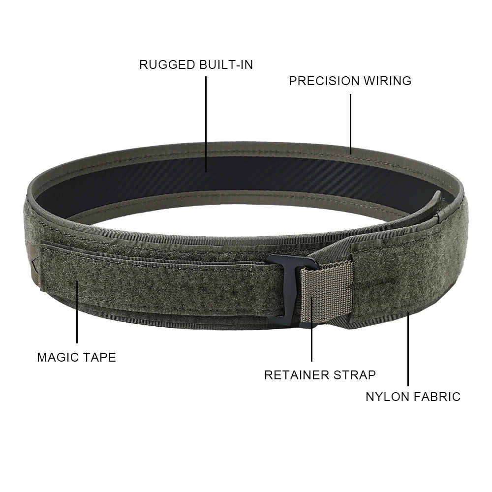 Quick Release Adjustable Tactical Inner Nylon Belt URL Outdoor Camping Hunting Hiking Airsoft Waist Strap SINAIRSOFT