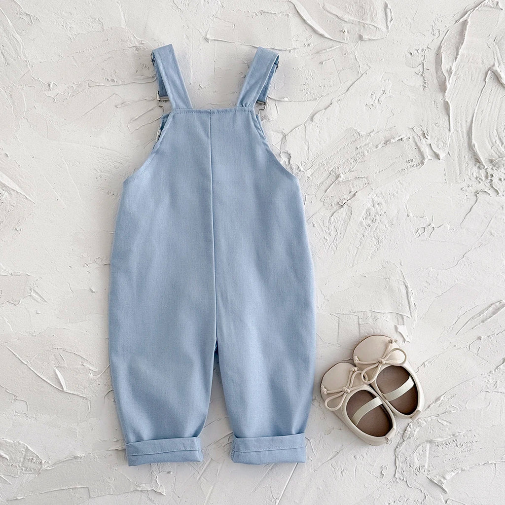 Newborn Baby Rompers Fashion Embroidery Sleeveless Knitting Infant Kids Boys Girls Strap Jumpsuits Clothes Summer Toddler Wear